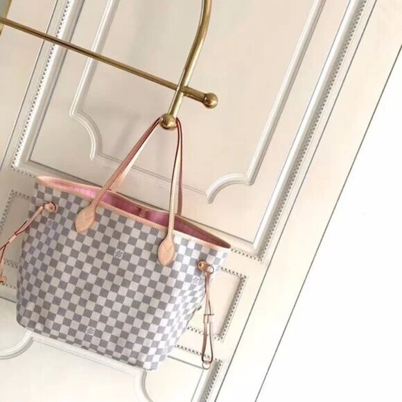 🔥🌶Louis Vuitton Neverfull Damier Azur Canvas MM
